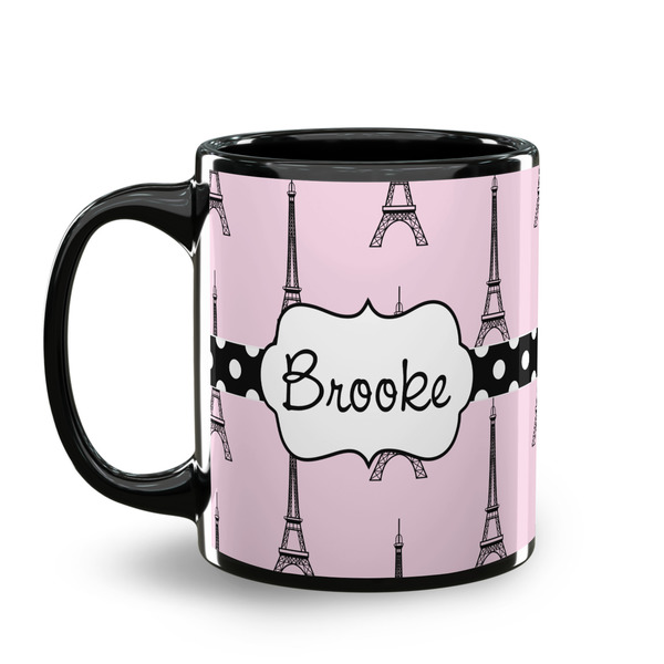 Eiffel Tower Coffee Mug - 11 oz - Black