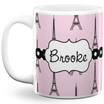 Eiffel Tower 11 Oz Coffee Mug - White (Personalized)