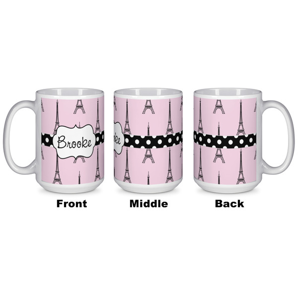 Eiffel Tower Coffee Mug - 15 oz - White APPROVAL