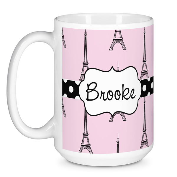 Eiffel Tower Coffee Mug - 15 oz - White
