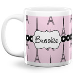 Eiffel Tower 20 Oz Coffee Mug - White (Personalized)