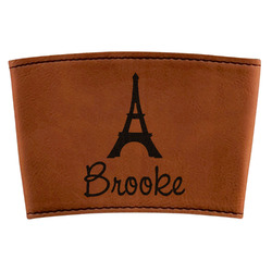 Eiffel Tower Leatherette Cup Sleeve (Personalized)