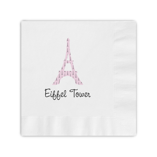 Custom Eiffel Tower Coined Cocktail Napkins (Personalized)