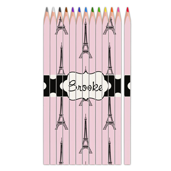 Custom Eiffel Tower Colored Pencils (Personalized)