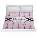 Eiffel Tower Comforter - King (Personalized)