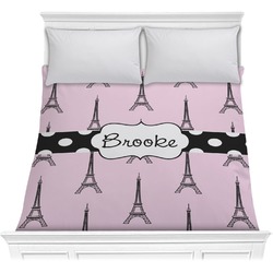 Eiffel Tower Comforter - Full / Queen (Personalized)
