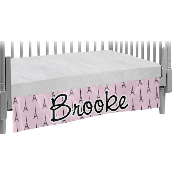 Custom Eiffel Tower Crib Skirt (Personalized)