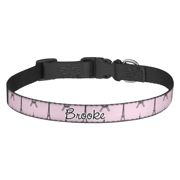 Custom Eiffel Tower Dog Collar (Personalized)