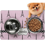 Eiffel Tower Dog Food Mat - Small w/ Name or Text