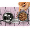 Eiffel Tower Dog Food Mat - Small LIFESTYLE