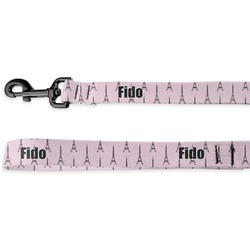 Eiffel Tower Deluxe Dog Leash - 4 ft (Personalized)