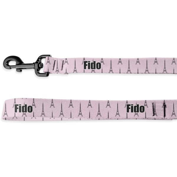 Custom Eiffel Tower Deluxe Dog Leash - 4 ft (Personalized)