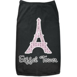 Eiffel Tower Black Pet Shirt (Personalized)