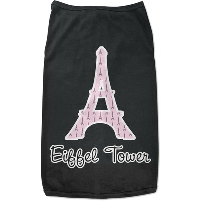 Eiffel Tower Black Pet Shirt (Personalized)