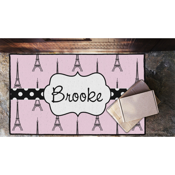 Eiffel Tower Door Mat - LIFESTYLE (Lrg)