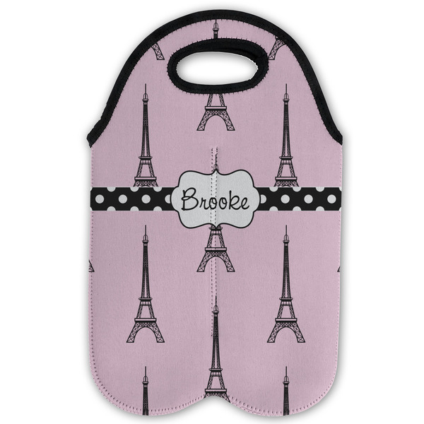 Eiffel Tower Double Wine Tote - Flat (new)