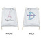 Eiffel Tower Drawstring Backpacks - Sweatshirt Fleece - Double Sided - APPROVAL
