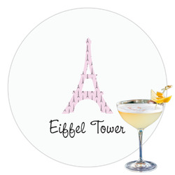 Eiffel Tower Printed Drink Topper - 3.5" (Personalized)