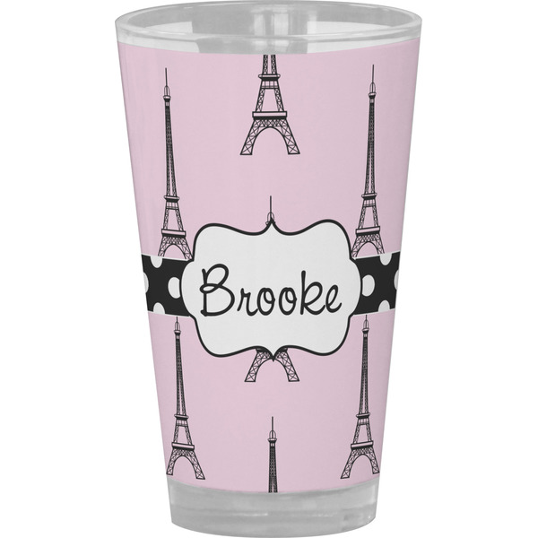 Custom Eiffel Tower Pint Glass - Full Color (Personalized)