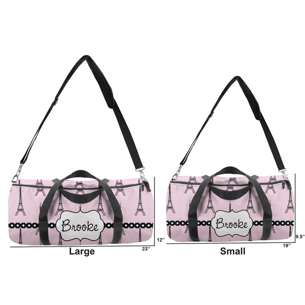 Eiffel Tower Duffle Bag Small and Large