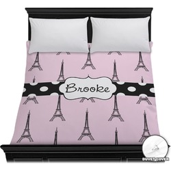Eiffel Tower Duvet Cover - Full / Queen (Personalized)