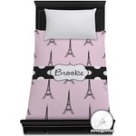 Eiffel Tower Duvet Cover - Twin (Personalized)