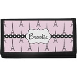 Eiffel Tower Canvas Checkbook Cover (Personalized)
