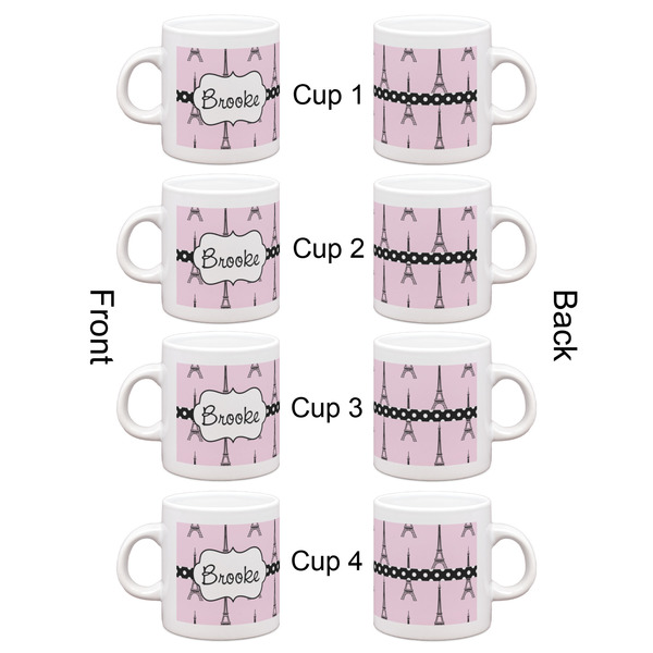 Eiffel Tower Espresso Cup Set of 4 - Apvl