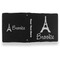 Eiffel Tower Leather Binder - 1" - Black- Back Spine Front View