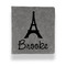 Eiffel Tower Leather Binder - 1" - Grey - Front View
