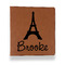 Eiffel Tower Leather Binder - 1" - Rawhide - Front View