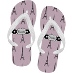 Eiffel Tower Flip Flops - Small (Personalized)