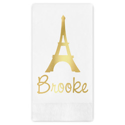 Eiffel Tower Guest Napkins - Foil Stamped (Personalized)