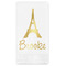 Eiffel Tower Guest Napkins - Foil Stamped (Personalized)