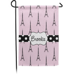 Eiffel Tower Small Garden Flag - Single Sided w/ Name or Text