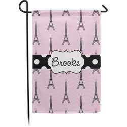 Eiffel Tower Small Garden Flag - Double Sided w/ Name or Text