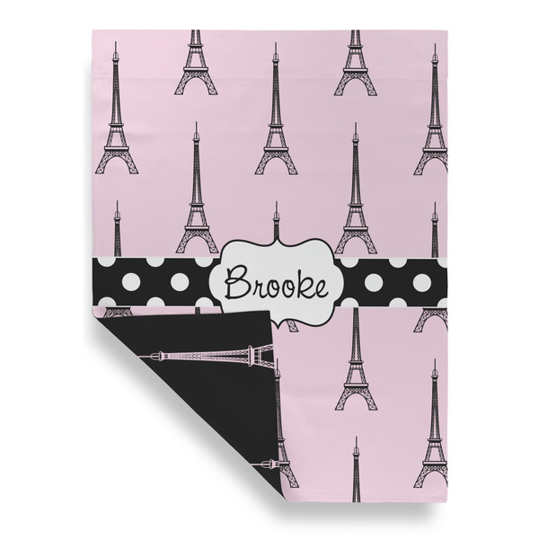 Eiffel Tower Garden Flags - Large - Double Sided - FRONT FOLDED