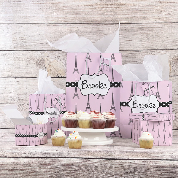 Eiffel Tower Gift Bags - In Context