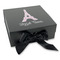 Eiffel Tower Gift Boxes with Magnetic Lid - Black - Front (angle)