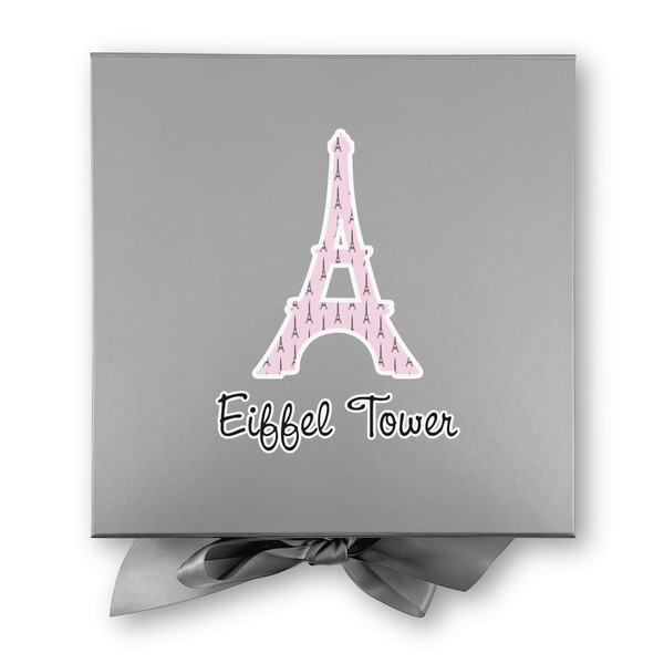 Eiffel Tower Gift Boxes with Magnetic Lid - Silver - Approval