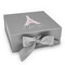 Eiffel Tower Gift Boxes with Magnetic Lid - Silver - Front