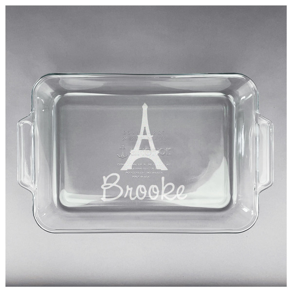 Eiffel Tower Glass Baking Dish - APPROVAL (13x9)