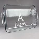 Eiffel Tower Glass Baking and Cake Dish (Personalized)