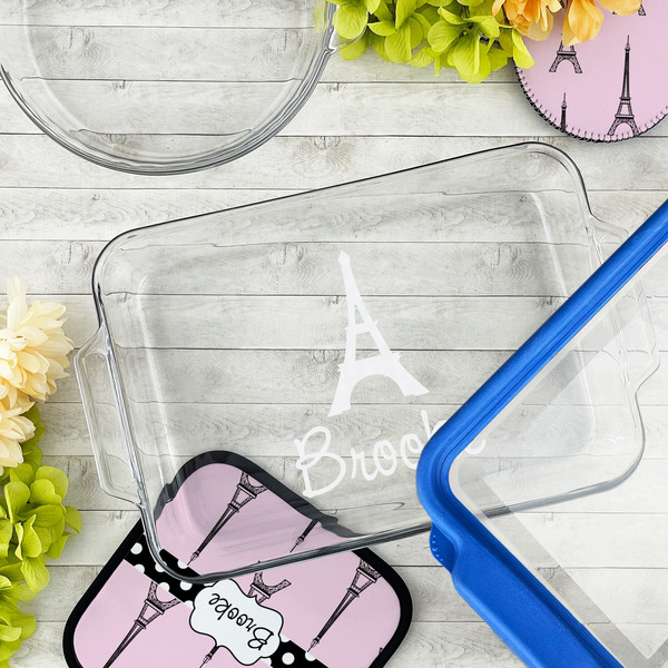 Eiffel Tower Glass Baking Dish - LIFESTYLE (13x9)