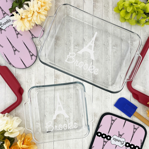 Eiffel Tower Glass Baking Dish Set - LIFESTYLE