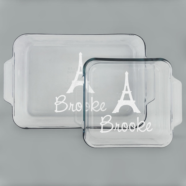 Eiffel Tower Glass Baking Dish Set - MAIN (set)