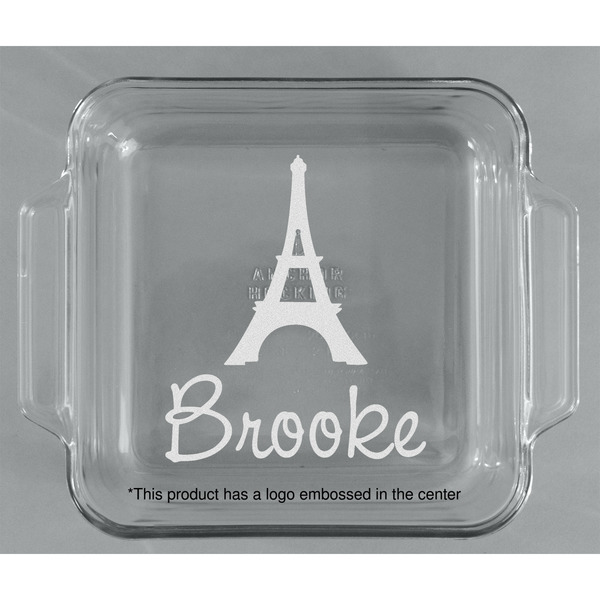 Eiffel Tower Glass Cake Dish - APPROVAL (8x8)