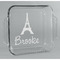 Eiffel Tower Glass Cake Dish - 8in x 8in (Personalized)