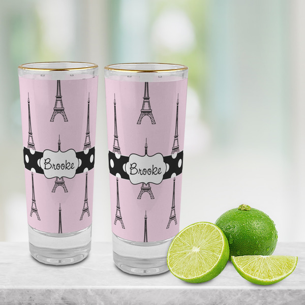 Eiffel Tower Glass Shot Glass - 2 oz - LIFESTYLE