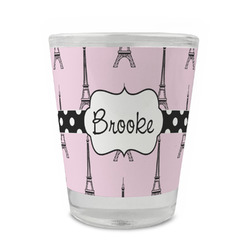 Eiffel Tower Glass Shot Glass - 1.5 oz - Set of 4 (Personalized)